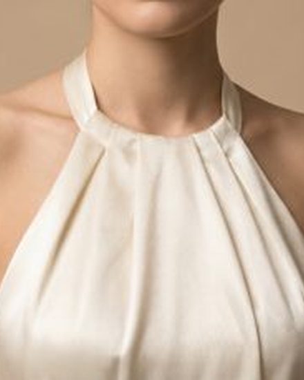 Halter prom dress neckline