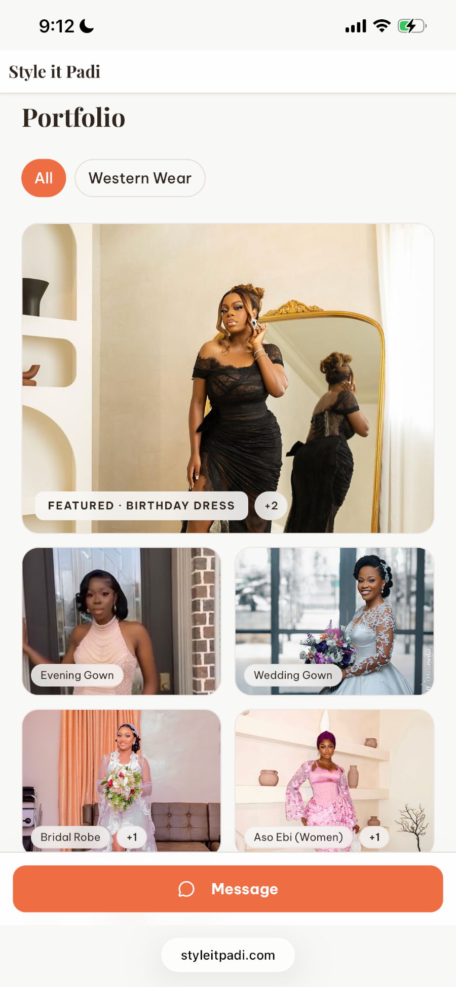 Designer portfolio on Style It Padi